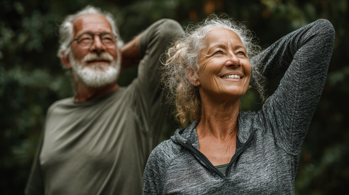 Diabetyk sprawdzający poziom cukru i przygotowujący zdrowy posiłek